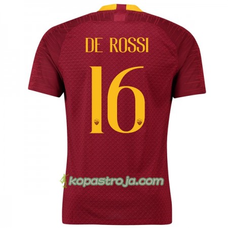 Billiga Fotbollströjor AS Roma De Rossi 16 Hemma tröja 2018/19 Kortärmad